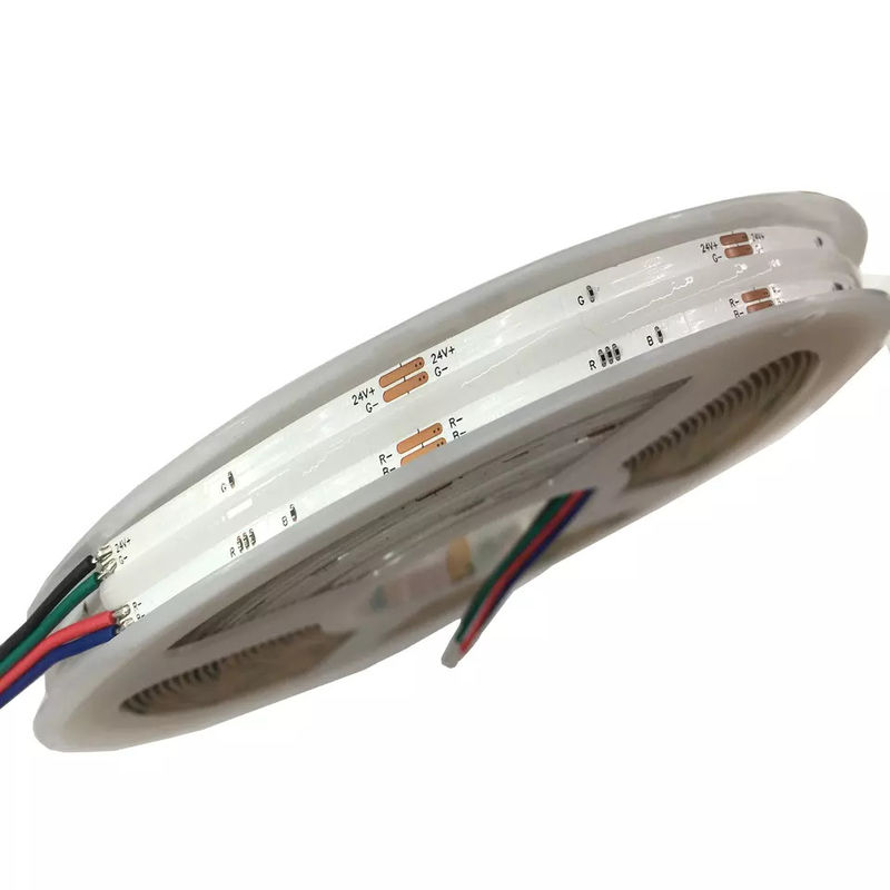 420leds/M Colorful COB LED Strip Lights 12V 24V Flexible RGB For Aluminum Profile