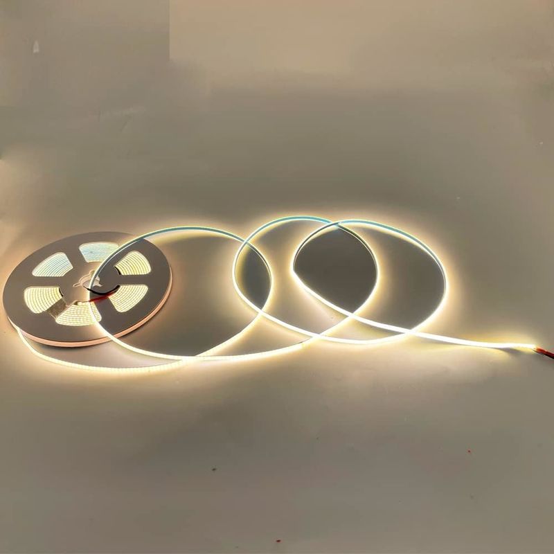Super smal 3 mm breed COB LED-strooklichten 400Leds/m Dimmable 5m Langere levensduur