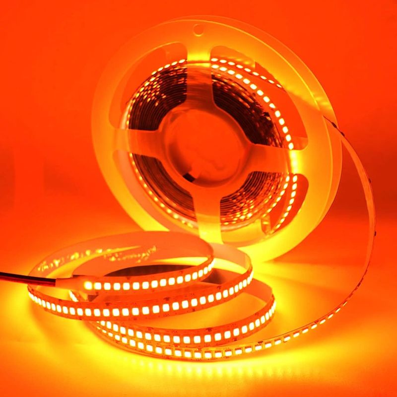 12V 240LEDS SMD 2835 LED Strip Light 1200LEDs 16.4ft Niet-waterdicht Kleuren Rood Groen Blauw Oranje Voor Bar