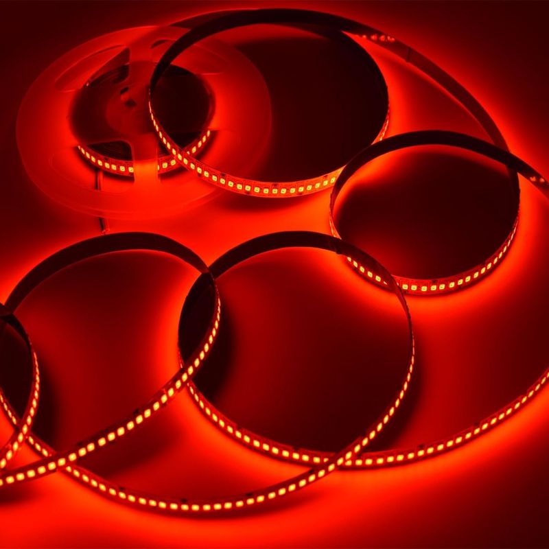 24V Hoge Helderheid 240LEDS SMD 2835 LED Strip Light 1200LEDs 16.4Ft Niet-waterdicht Kleuren Rood Groen Blauw Oranje Voor KTV