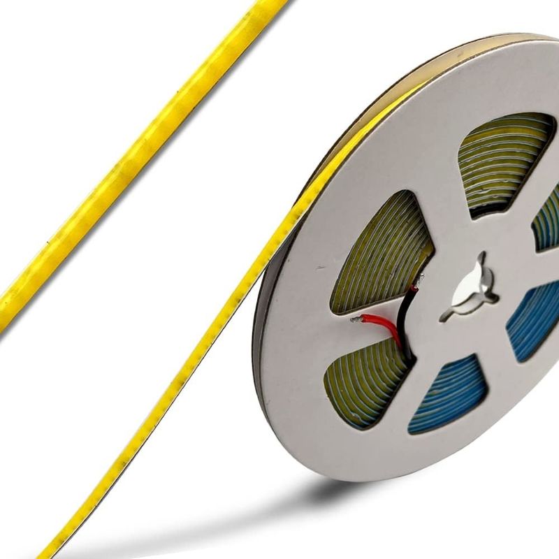 3 mm breedte supernauwe COB LED-strook 400Leds/m IJsblauw 5m langere levensduur aangepaste verlichting