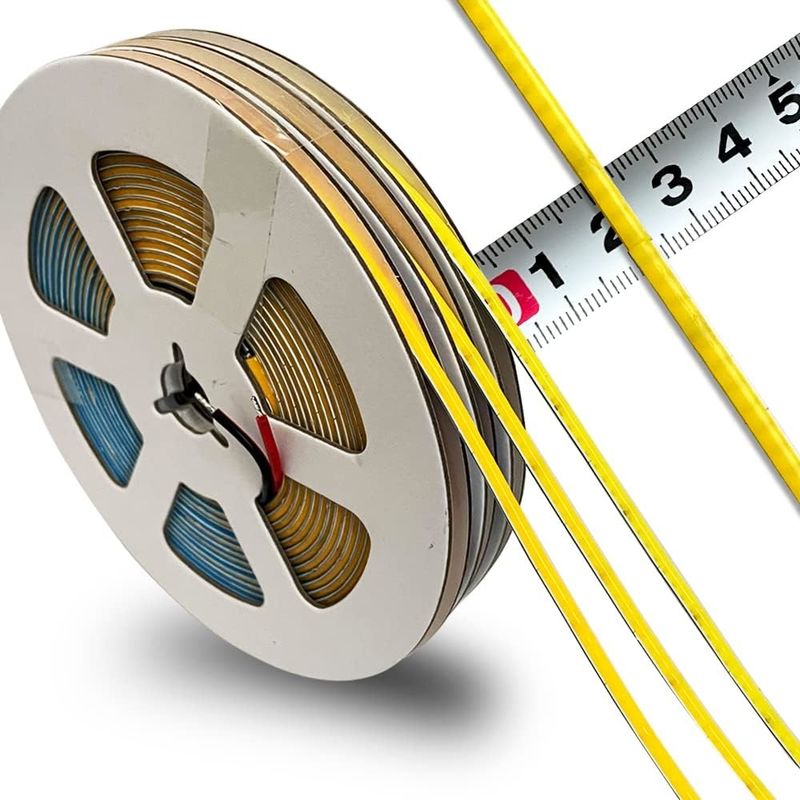 3 mm breedte supernauwe COB LED-strook 400Leds/m IJsblauw 5m langere levensduur aangepaste verlichting