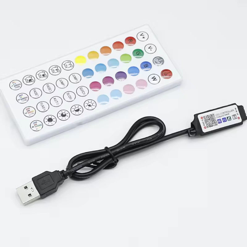 Smart LED 5V 44ekys RGB LED Strip controller wifi tuya APP USB Bluetooth dimmer luce striscia Controller voor LED Strip