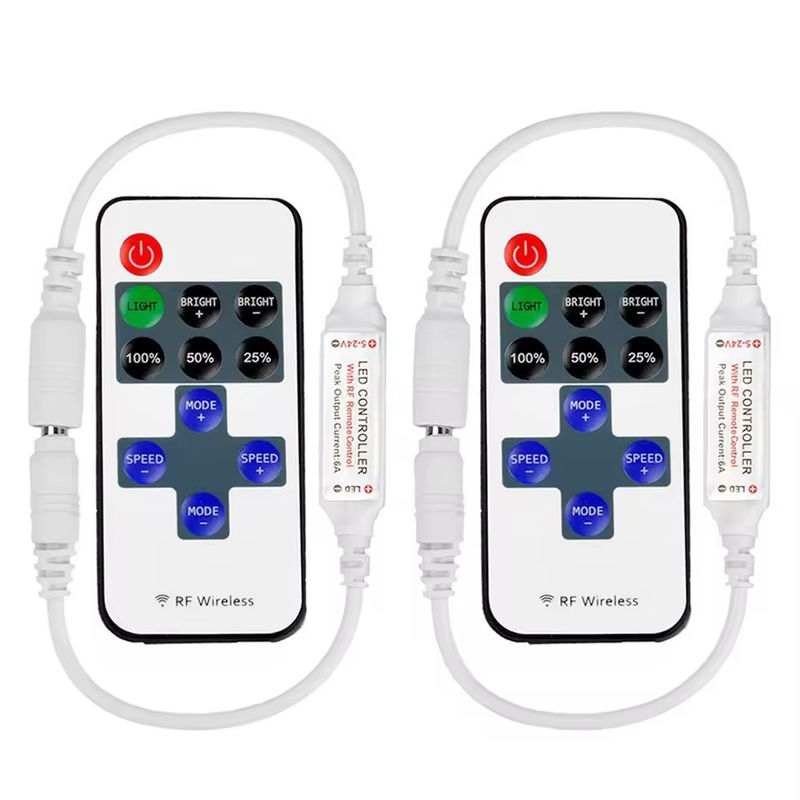 Bestseller Mini led controller 11 sleutels 5V 12V 24V Single kleur controller RF draadloos Touch afstandsbediening helderheid led dimmer