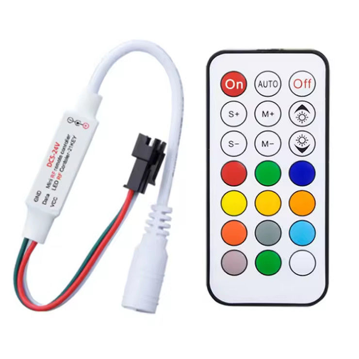 Hoogwaardige 21 sleutels 2084 pixels RF full-color controller WS2811 DC5~24V controller 2812 IC dream color led controller