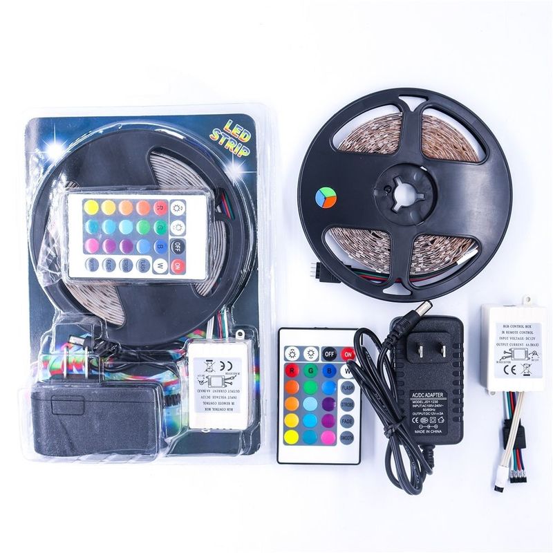 5M afstandsbediening RGB SMD5050 LED-strooklicht Kleurwisselaar DC12V