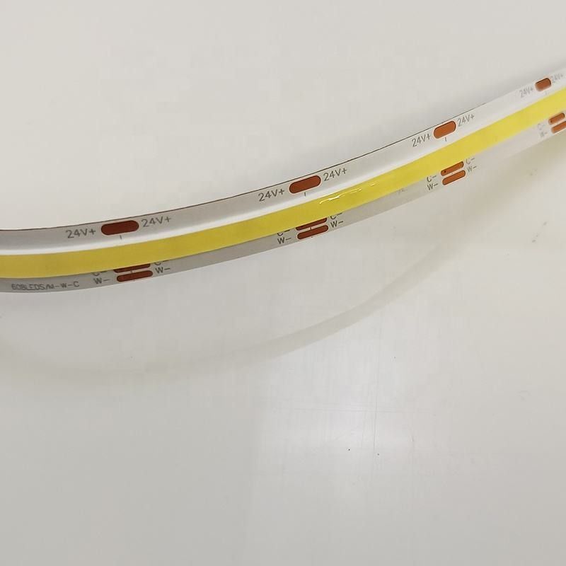 Flexible CCT COB Dimmable LED Strip 560Led/m 90 CRI DC24V CE/RoHS gecertificeerd