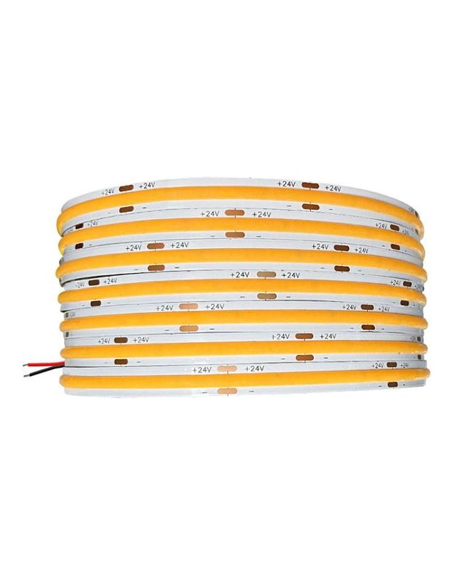 Hoge CRI DC24V COB480 lichten 5m/roll RA90 cob strip voor binnen- en buitenversiering waterdicht profiel COB strip