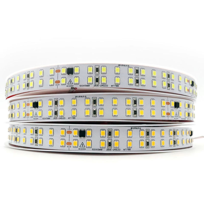 120LED's/m Flexible LED strip voor binnenshuis Geen bestuurder nodig CRI80 2835 SMD 8mm PCB Lengte 5M/10M