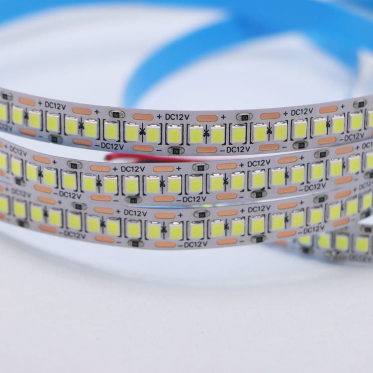 DC12V/24V 10mm 5M/Roll 2835 80Ra LED strip met wit PCB en 120° straalhoek