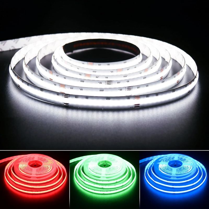 784 LED's/m RGBW Chip COB LED strips Dimmable -20°C tot 60°C DC 24V Invoerspanning