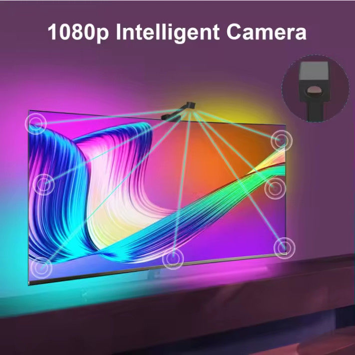 65-75 inch Alexa Google Home Ambient Smart App Wifi Immersion TV Achterlichten met camera RGBIC