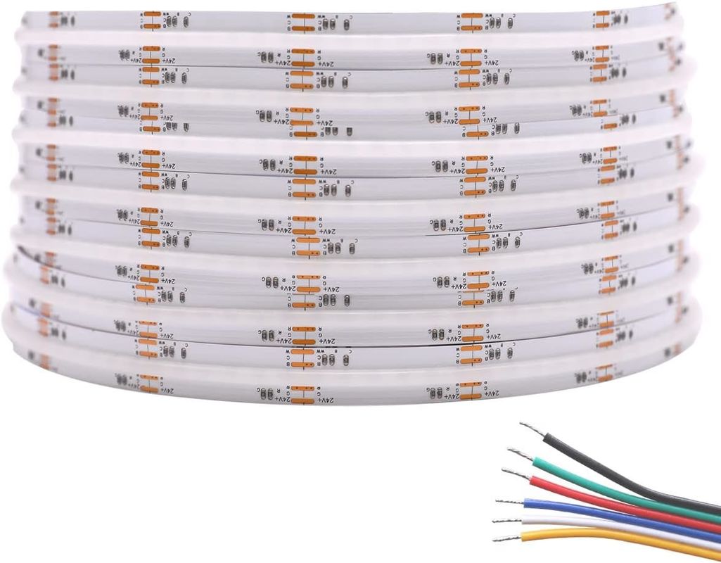 Ultra Bright 840 LEDs/m 24V DC COB LED Strip Light 12mm Breed PCB Voor woning- en commerciële verlichting