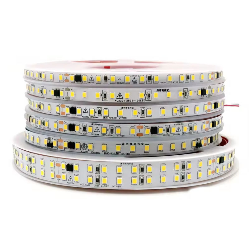 Gratis bestuurder Ip44 220V 110V 2835 240led 10cm terugsnijdende stok 127V waterdicht 10cm flexibele led strip voor buiten