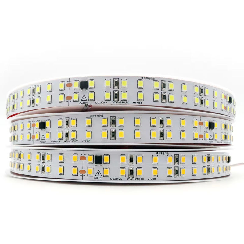 Gratis bestuurder Ip44 220V 110V 2835 240led 10cm terugsnijdende stok 127V waterdicht 10cm flexibele led strip voor buiten
