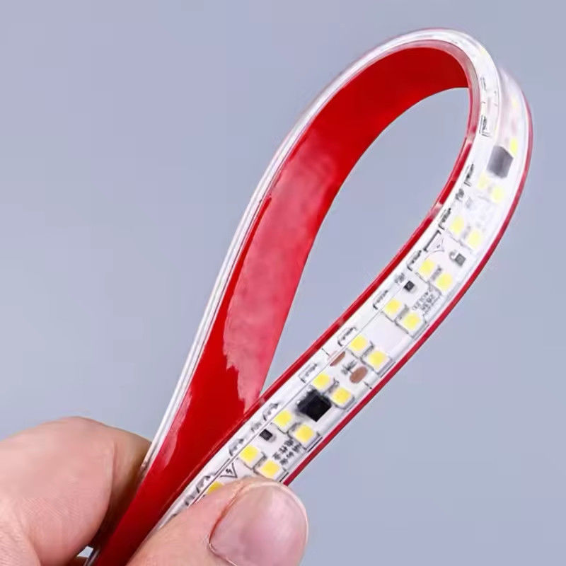 Geen bestuurder Hoogspanning 220V bestuurderloos zelfklevend lichtstrookje 240leds smd 2835 IP67 IP65 Decoratief lijnlicht