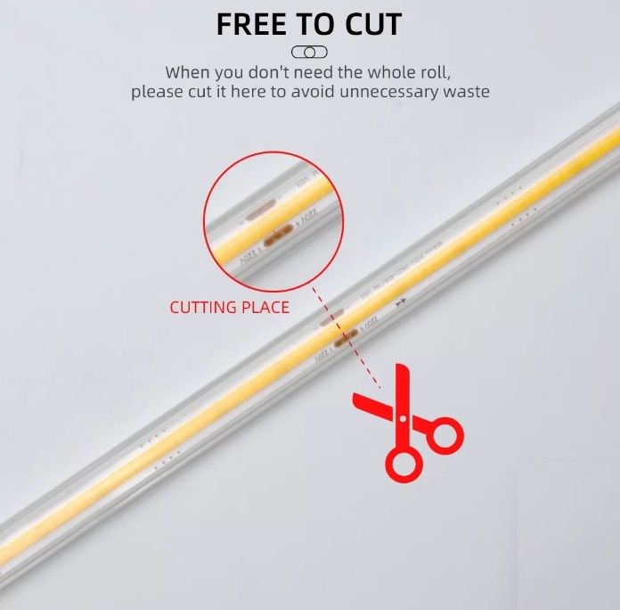 288 led hoogspanning 110V 220V flexibel COB led band licht 2700K 3000K 4000K 6000K