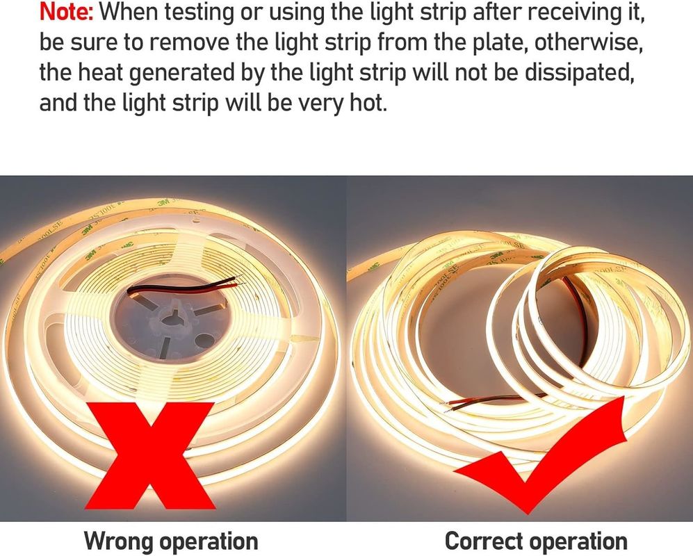 Indoor Outdoor Decoration COB LED Strip Light High CRI 280 320/480 Afstandsbediening