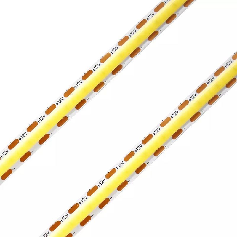 320Leds Flexible LED Strip Wit/Warm Wit DC24V 8mm Breedte Geïntegreerd COB LED Licht