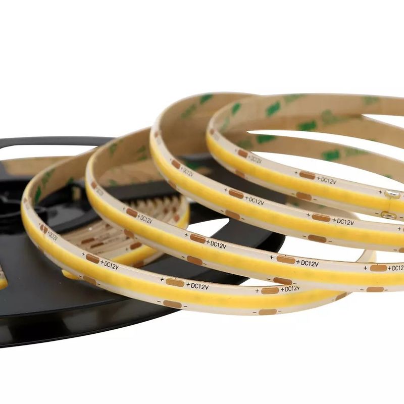 320Leds Flexible LED Strip Wit/Warm Wit DC24V 8mm Breedte Geïntegreerd COB LED Licht