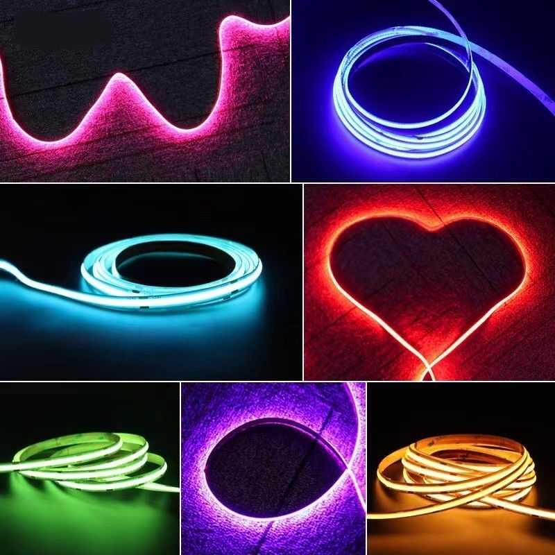 12V / 24V 8mm 90Ra 320d fob Aluminiumprofiel COB LED strip voor decoratie
