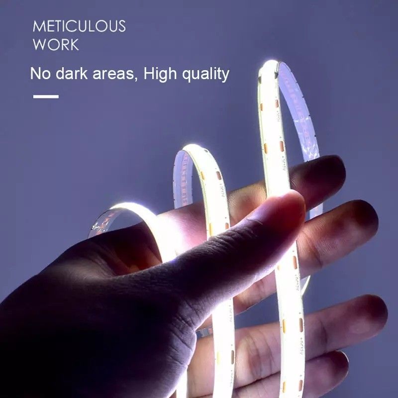12V 24V waterdicht IP65 IP67 IP68 CRI90 Dimmable 5M Flexible COB LED Strip voor binnen buiten