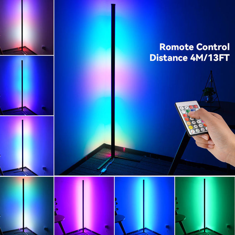 2 Omgevingsvloerlamp met DC5V 68PCS Chip Digitaal IP20 Lengte 1,5m IR Controller PP Cover
