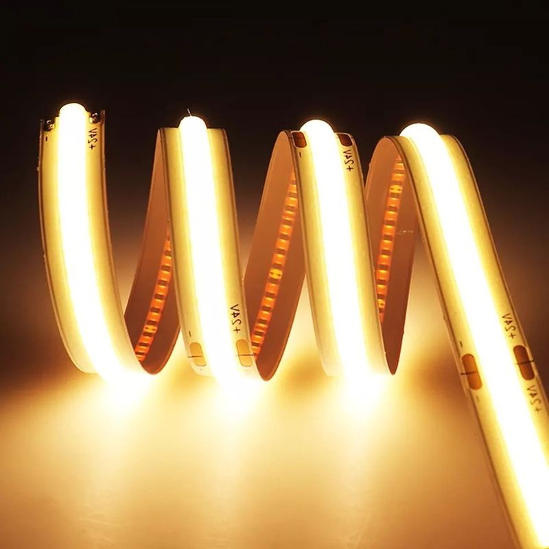 Flexible Cob Led Strip met warme witte blauwe kleur en 90lm/w lamp lichtdoeltreffendheid