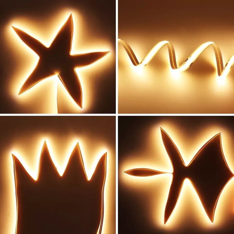 Flexible Cob Led Strip met warme witte blauwe kleur en 90lm/w lamp lichtdoeltreffendheid