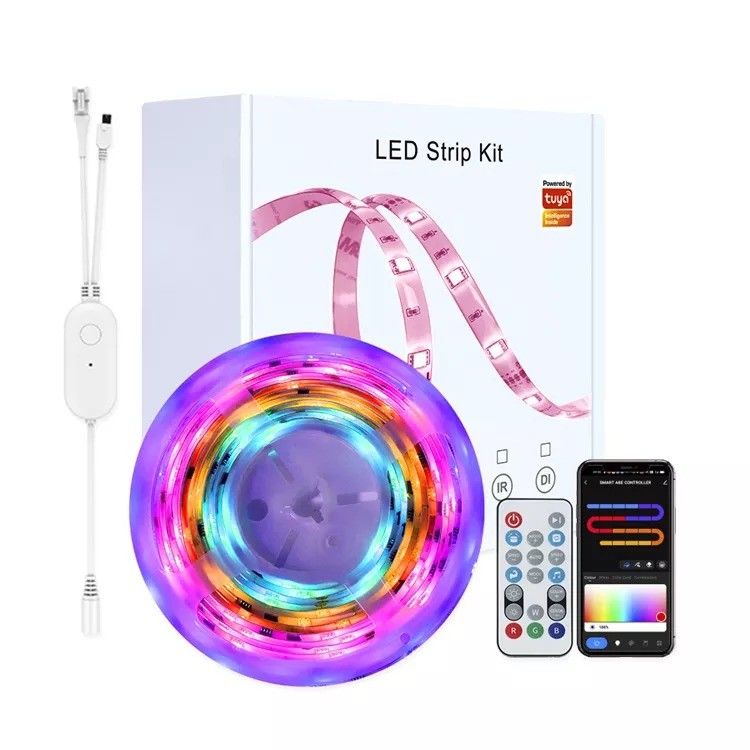 Home Bar LED Light Strips Tuin Design Support Dimmer 12V 32ft Smart 5050 RGB 1670