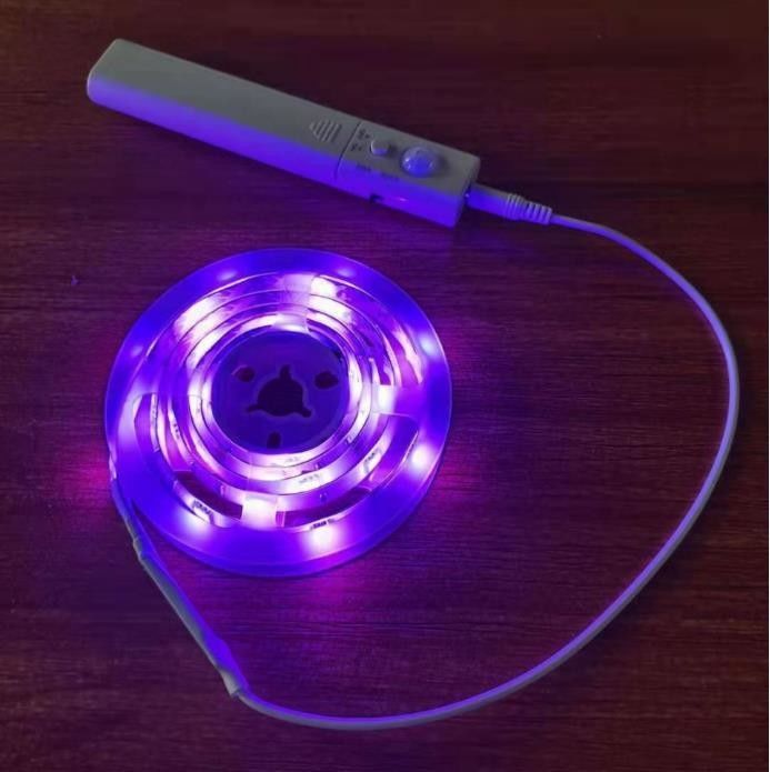 SMD2835 LED-strooklamp met bewegingssensor 1m lengte USB oplaadbaar dag- en nachtmodus