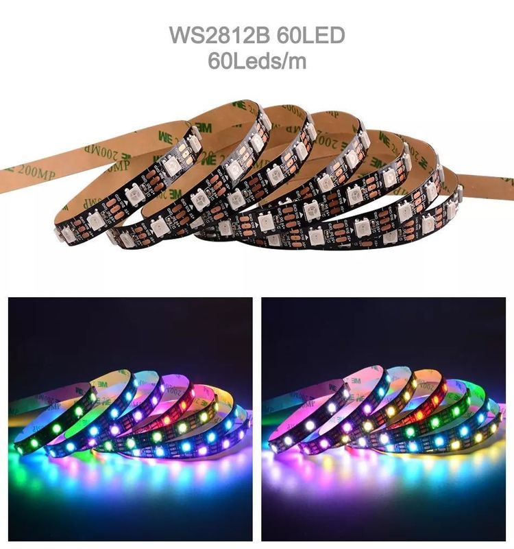 Waterdicht 12V ws2812 ws2811 Led Strip 60leds voor Magic Color RGB Decoration CRI Ra 80