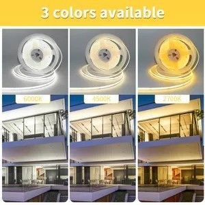 Aangepaste flexibele 320 480 Leds DC 5v 10000 lumen Warm wit Rgb Fcob Cct Cob Led Strip licht magazijn