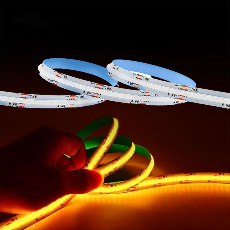 LED-band 5m/lot Smd 320 384 840 leds/m Waterdicht Flexibel Cob Led Strip Dc 24v Ra90 RGBCCT 3000k 4000k 6000k