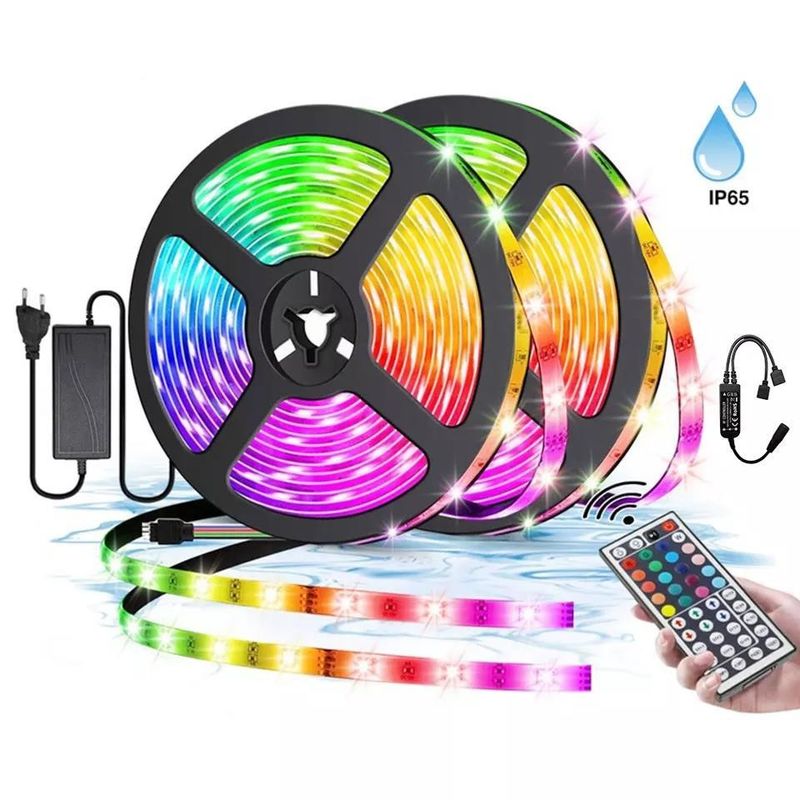 Langdurige verlichting waterdicht IP65 30d/m 5050 RGB LED lichtstrips met afstandsbediening