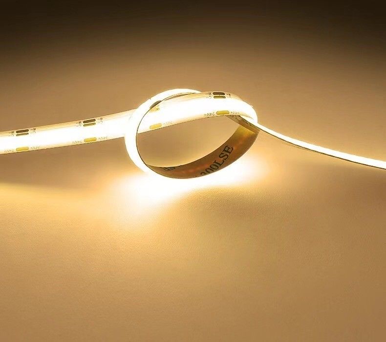 12v 24v 480 led Ce Rohs 3 Flexible Light Cob Led Strip met dimmer en ondersteuning dimming