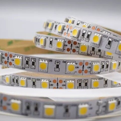12w 12v 24v 10mm 60 LEDs Rgb 5050 Smd Flexibel LED Strip Light met en Multi Colours