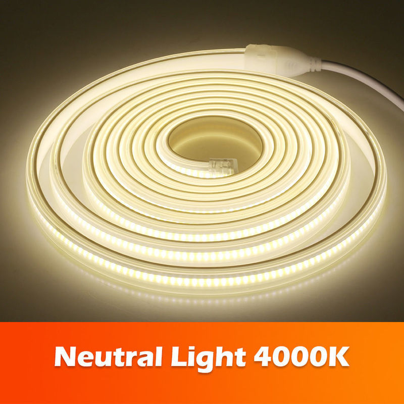 220v 280LEDs/m Wit/warmwit/neutraal wit COB LED strip CE RoHS 100m 50m Hoogspanning