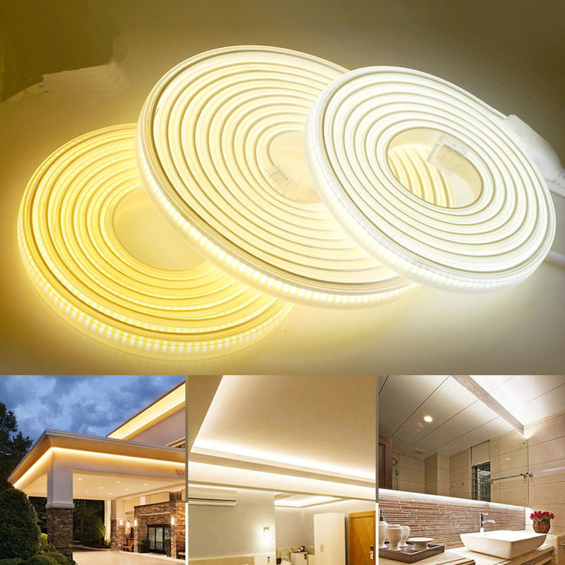 220v 280LEDs/m Wit/warmwit/neutraal wit COB LED strip CE RoHS 100m 50m Hoogspanning