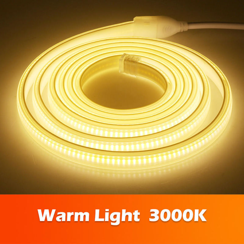 220v 280LEDs/m Wit/warmwit/neutraal wit COB LED strip CE RoHS 100m 50m Hoogspanning