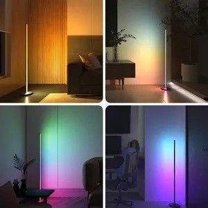 2024 Moderne cilinders RGB kleurrijke LED omgevingslicht App Smart Atmosphere vloerlamp