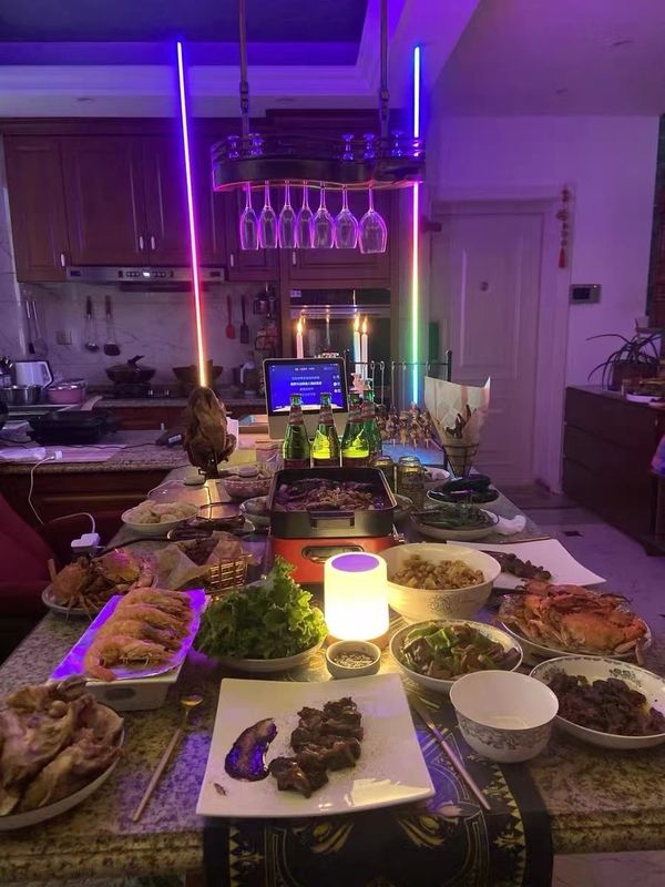 2024 Moderne cilinders RGB kleurrijke LED omgevingslicht App Smart Atmosphere vloerlamp