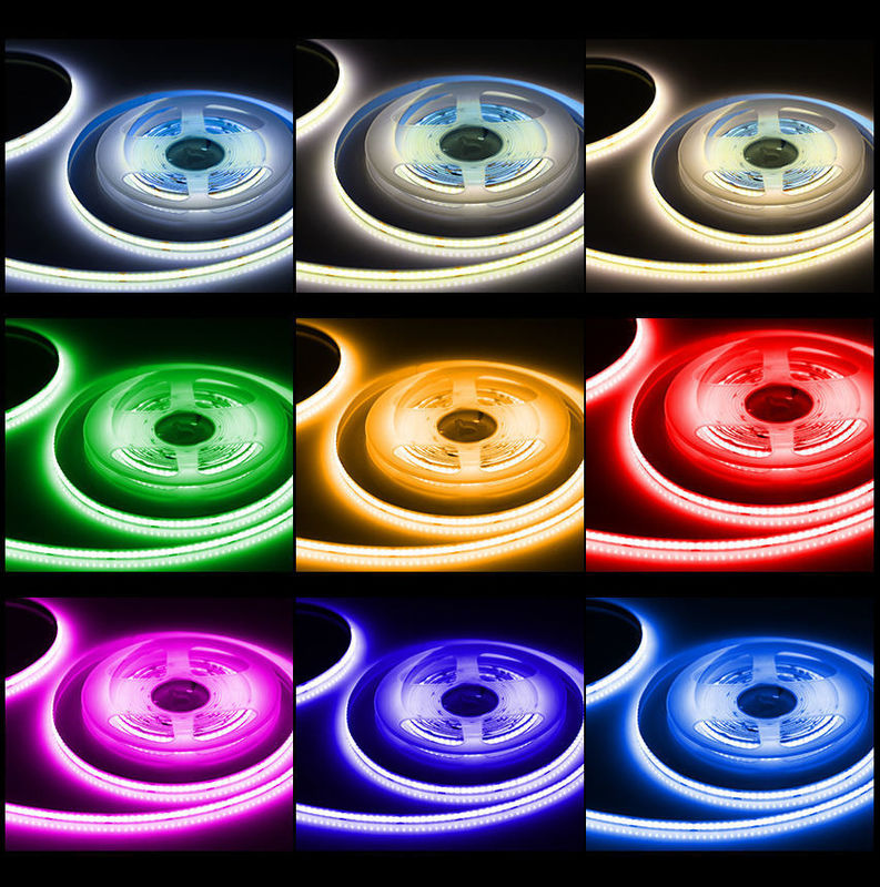 90lm/W COB LED strip DC24V CRI90 312LEDs/m met stabiele damlijm en 60000 uur levensduur