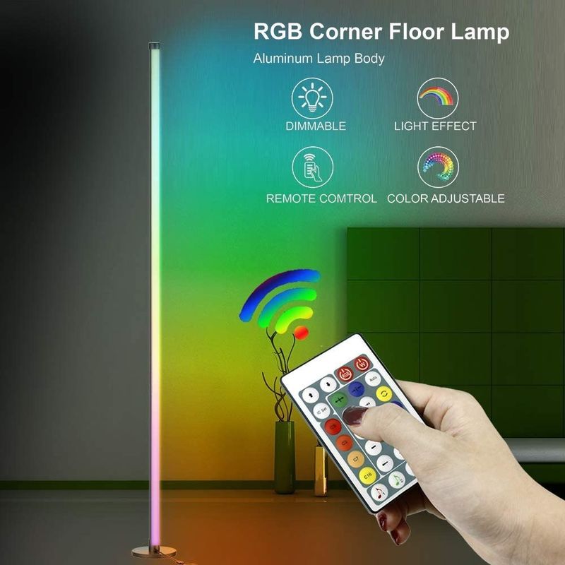 Slaapkamer RGB IC Gaming Lights Woonkamer Ambient Mood Licht Staande LED Hoek vloerlamp