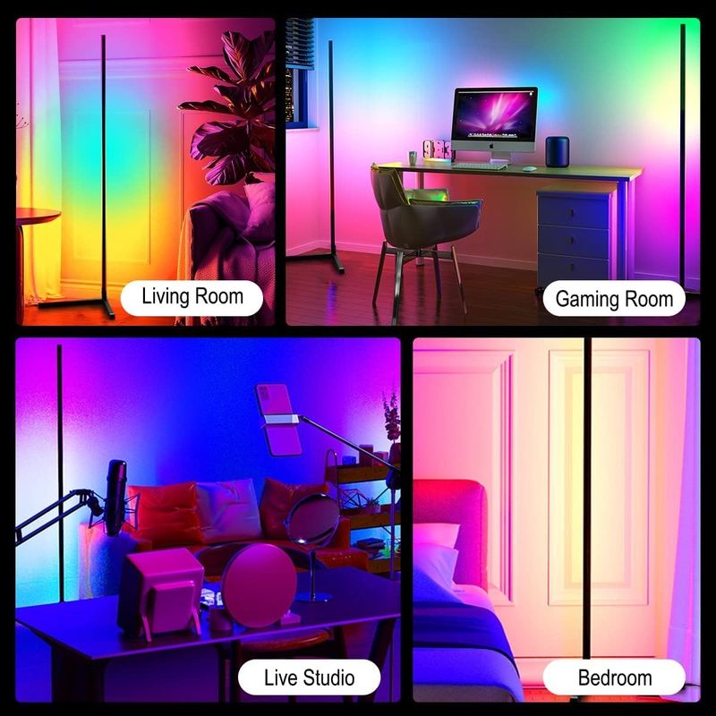 Slaapkamer RGB IC Gaming Lights Woonkamer Ambient Mood Licht Staande LED Hoek vloerlamp