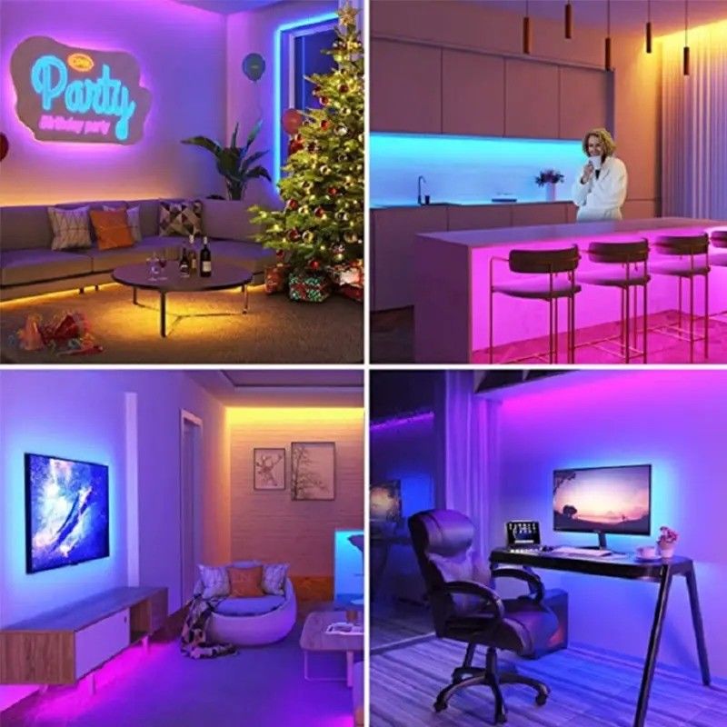 Lamp Lichtstroom lm 1000 24V 576leds/meter RGB COB LED Soft Light Strip Direct Goed