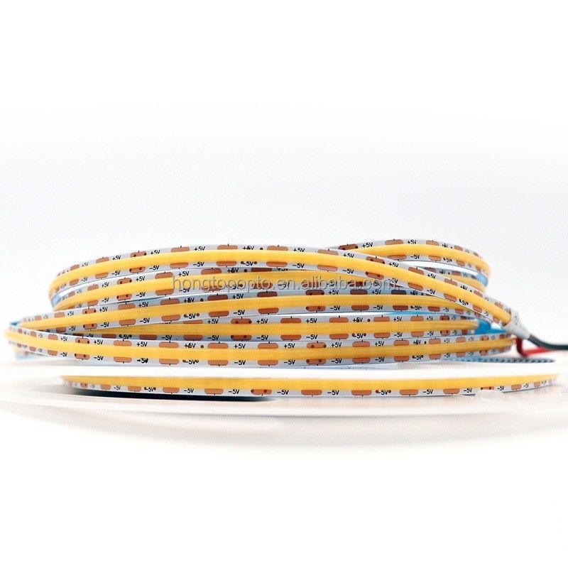 880lm Ra90 Flexible COB LED Strip Light voor High Density 5V 300 LED/m Keukenachterlicht