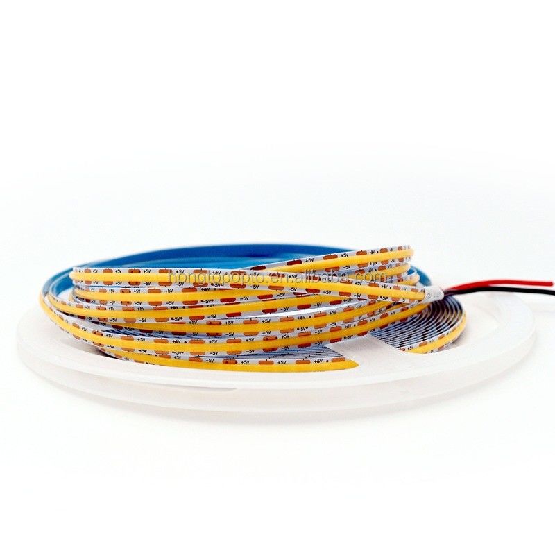 880lm Ra90 Flexible COB LED Strip Light voor High Density 5V 300 LED/m Keukenachterlicht