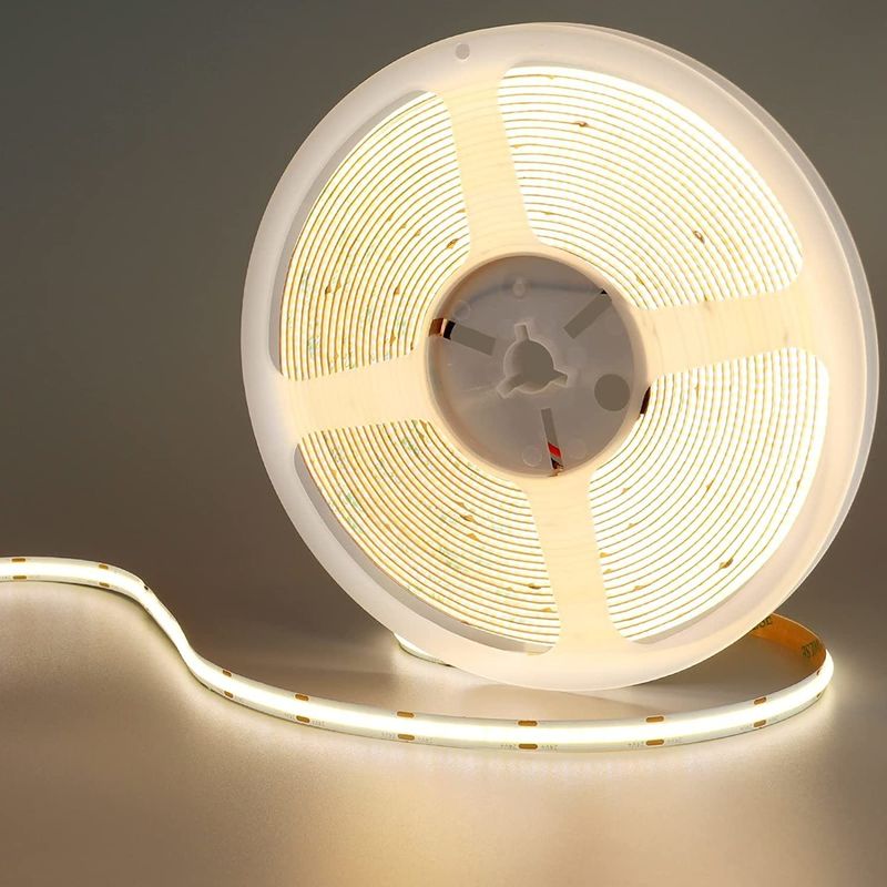 Cob Led Strip Cob Light Strip 5V 12V 24V Op maat gemaakte 50000 uur Levensduur 0,15 kg