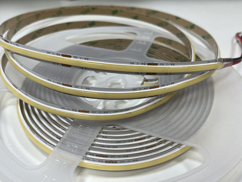Dimmable COB Led Strip 12V 24V W WW 2700K 6000K voor Kastenlicht 5M 16,4ft Lang